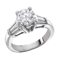 Помолвочное кольцо 585 пробы с бриллиантом
